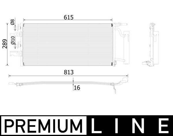 Mahle AC893000P Kondensator, Klimaanlage