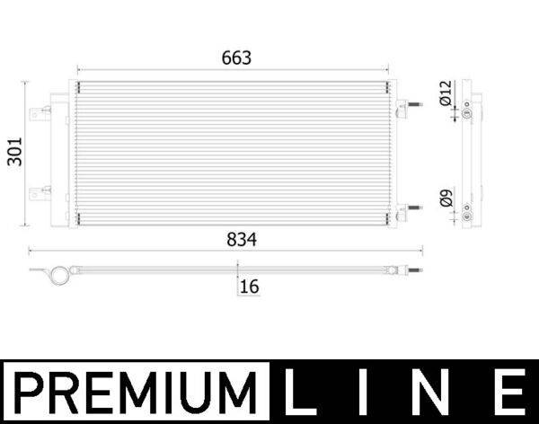 Mahle AC902000P Kondensator, Klimaanlage