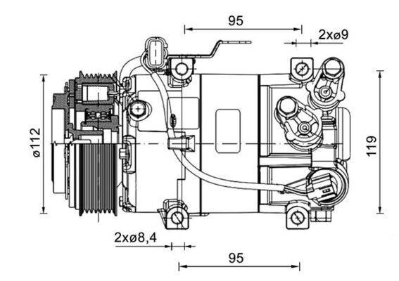 Mahle ACP1461000P Kompressor, Klimaanlage