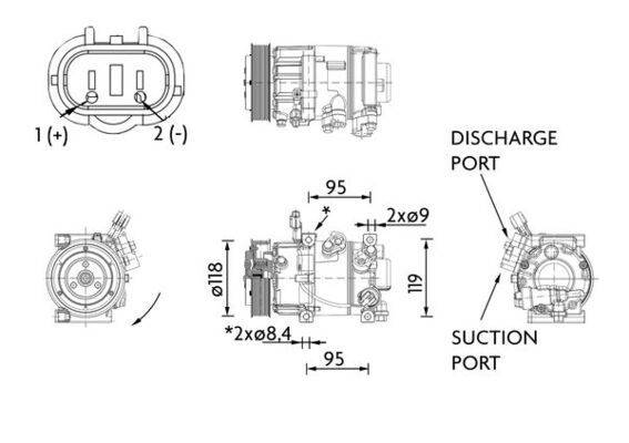 Mahle ACP1463000P Kompressor, Klimaanlage