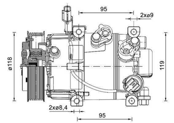 Mahle ACP1463000P Kompressor, Klimaanlage