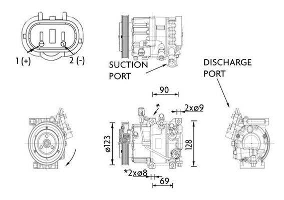 Mahle ACP1465000P Kompressor, Klimaanlage