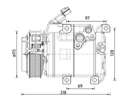 Mahle ACP1467000P Kompressor, Klimaanlage