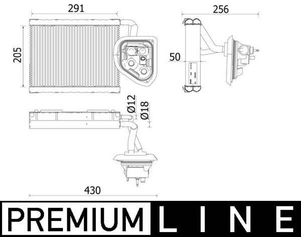 Mahle AE160000P Verdampfer, Klimaanlage