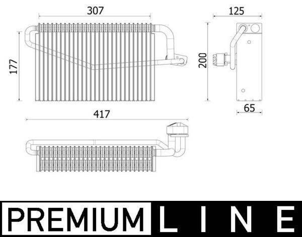 Mahle AE163000P Verdampfer, Klimaanlage
