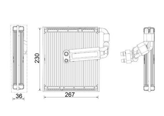 Mahle AE26000P Verdampfer, Klimaanlage