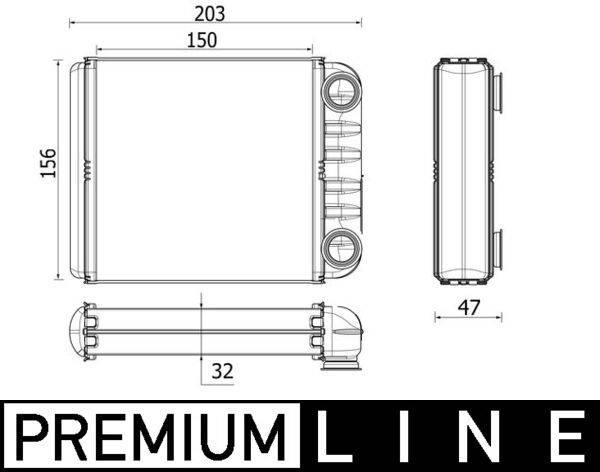 Mahle AH280000P Wärmetauscher, Innenraumheizung