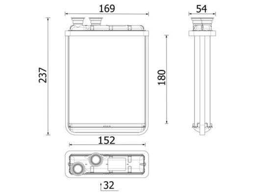 Mahle AH299000P Wärmetauscher, Innenraumheizung