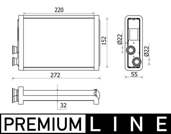 Mahle AH37000P Wärmetauscher, Innenraumheizung