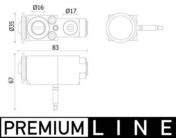 Mahle AVE140000P Expansionsventil, Klimaanlage