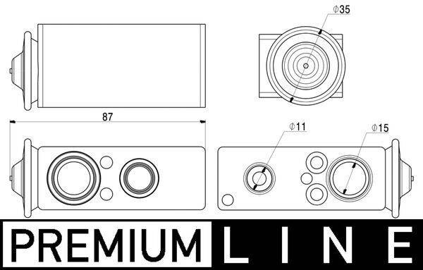 Mahle AVE17000P Expansionsventil, Klimaanlage