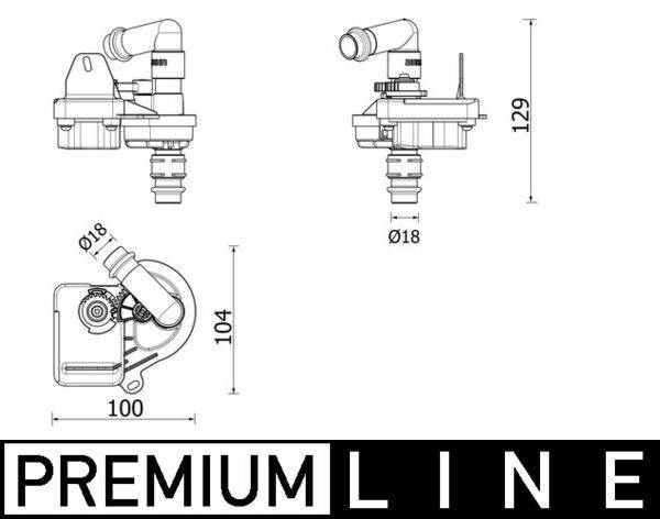 Mahle AVS7000P Magnetventil, Klimaanlage