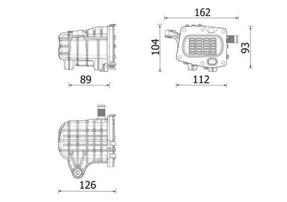 Mahle CE41000P Kühler, Abgasrückführung