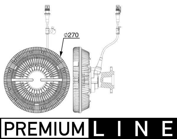 Mahle CFC241000P Kupplung, Kühlerlüfter