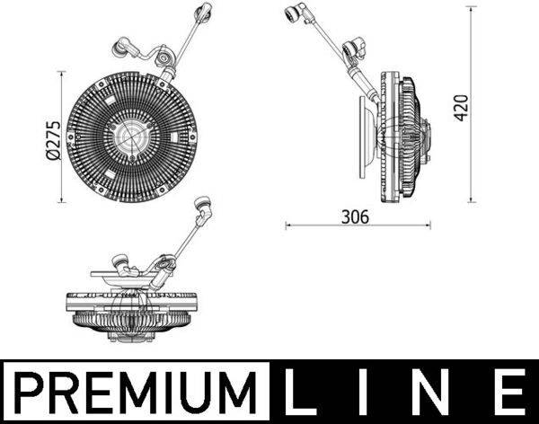 Mahle CFC259000P Kupplung, Kühlerlüfter