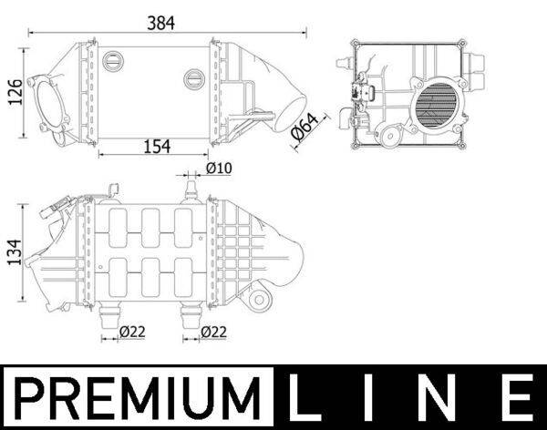 Mahle CI226000P Ladeluftkühler