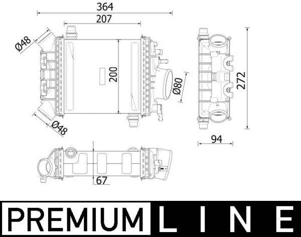 Mahle CI547000P Ladeluftkühler