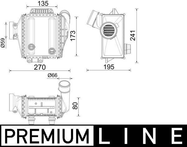 Mahle CI639000P Ladeluftkühler