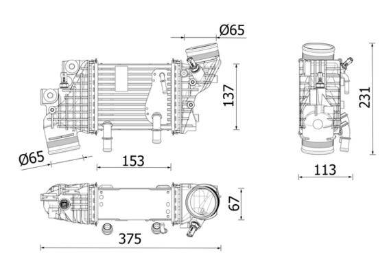 Mahle CI663000P Ladeluftkühler