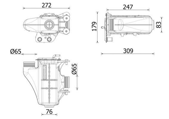Mahle CI671000P Ladeluftkühler