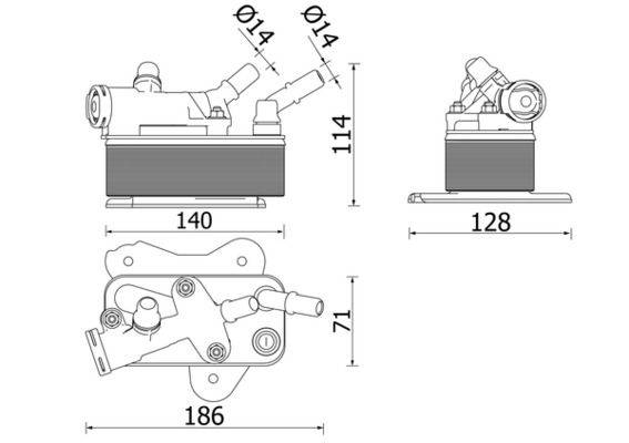 Mahle CLC225000P Ölkühler, Automatikgetriebe