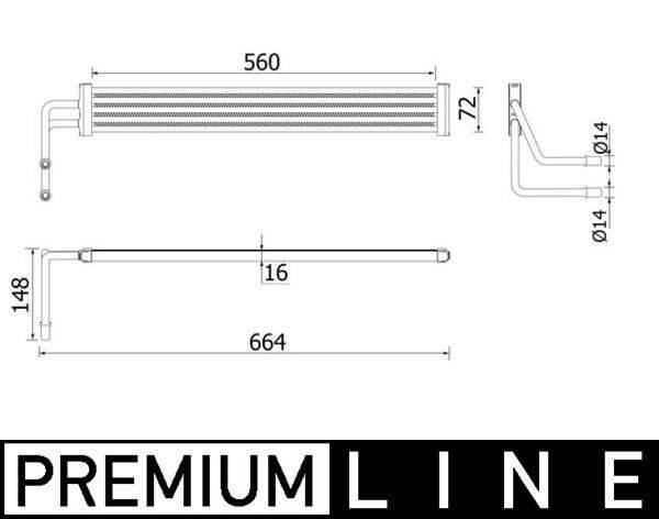 Mahle CLC97000P Ölkühler, Lenkung