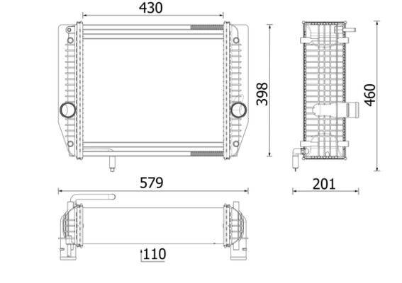 Mahle CR2704000P Kühler, Motorkühlung