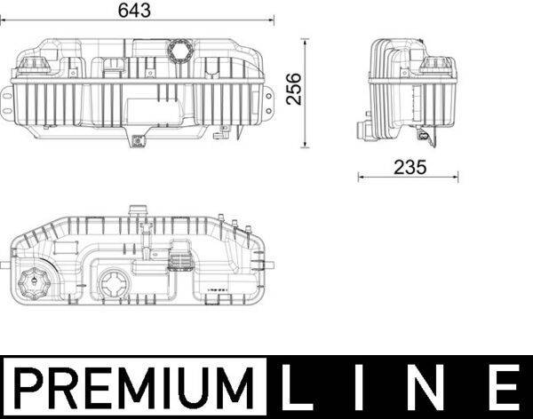 Mahle CRT241000P Ausgleichsbehälter, Kühlmittel