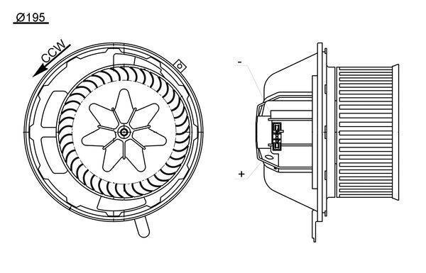 Mahle AB194000S Innenraumgebläse