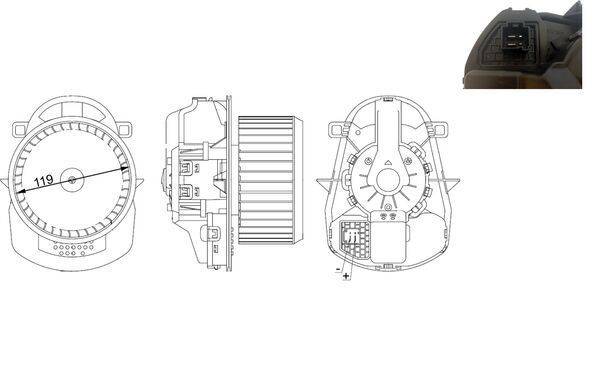 Mahle AB258000S Innenraumgebläse