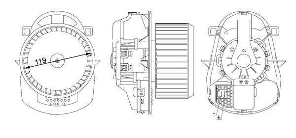 Mahle AB258000S Innenraumgebläse