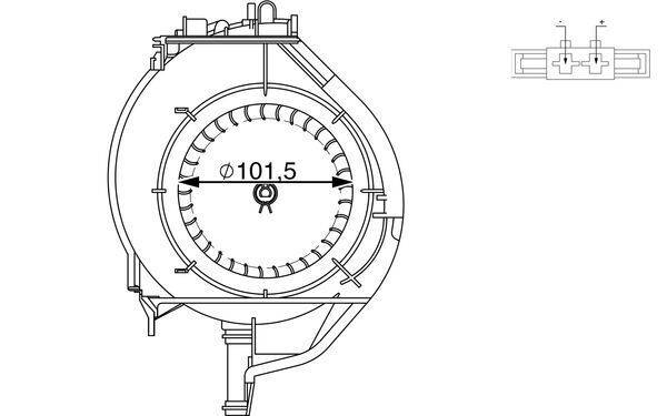 Mahle AB266000S Innenraumgebläse
