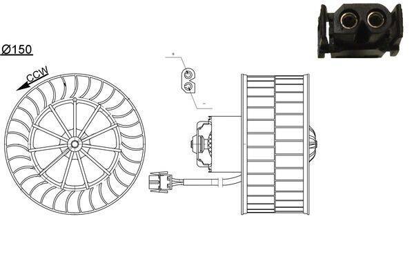 Mahle AB44000S Innenraumgebläse