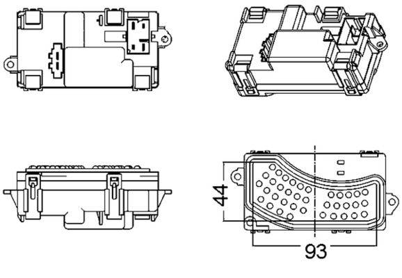 Mahle ABR5000S Regler, Innenraumgebläse