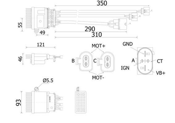 Mahle ABR78000S Regler, Innenraumgebläse
