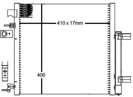 Mahle AC128000S Kondensator, Klimaanlage