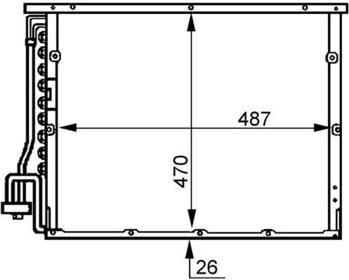 Mahle AC179000S Kondensator, Klimaanlage