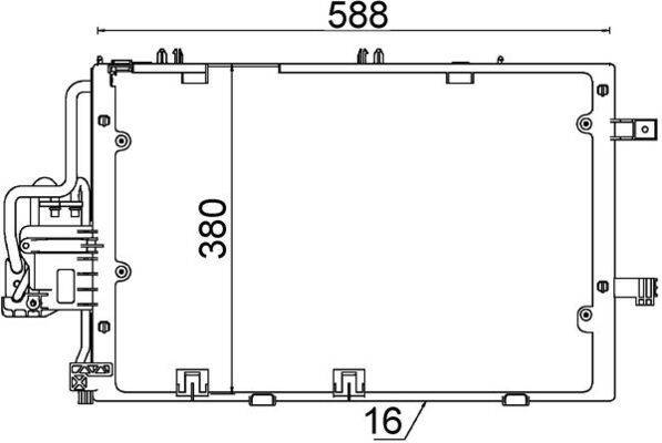 Mahle AC308000S Kondensator, Klimaanlage