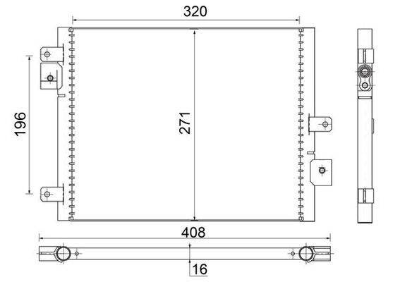 Mahle AC354000S Kondensator, Klimaanlage
