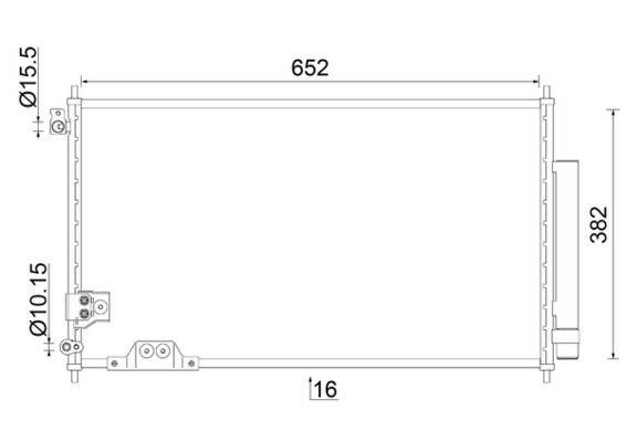 Mahle AC826000S Kondensator, Klimaanlage
