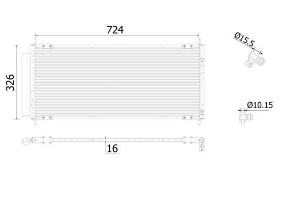 Mahle AC904000S Kondensator, Klimaanlage