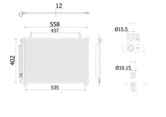Mahle AC912000S Kondensator, Klimaanlage