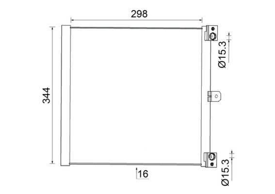 Mahle AC948000S Kondensator, Klimaanlage