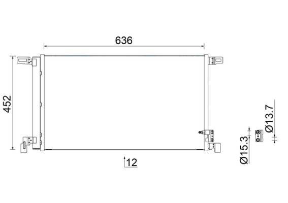 Mahle AC952000S Kondensator, Klimaanlage