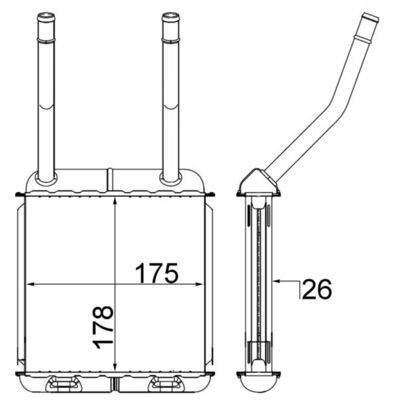 Mahle AH140000S Wärmetauscher, Innenraumheizung
