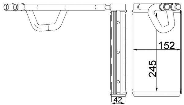 Mahle AH232000S Wärmetauscher, Innenraumheizung