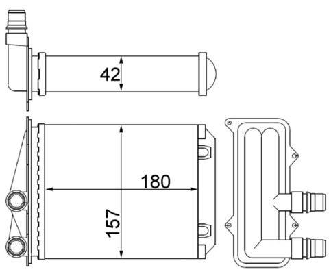 Mahle AH246000S Wärmetauscher, Innenraumheizung