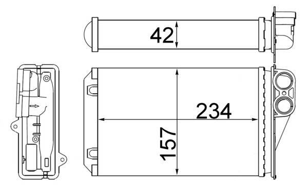 Mahle AH248000S Wärmetauscher, Innenraumheizung