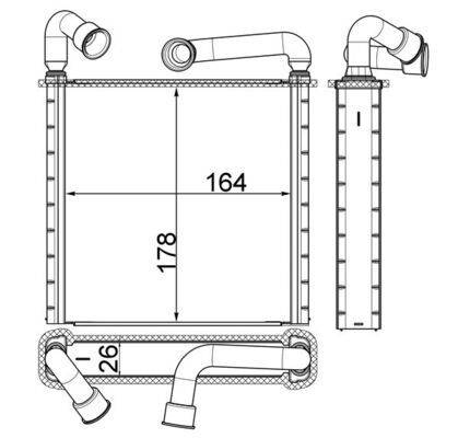 Mahle AH253000S Wärmetauscher, Innenraumheizung