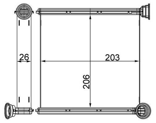 Mahle AH256000S Wärmetauscher, Innenraumheizung